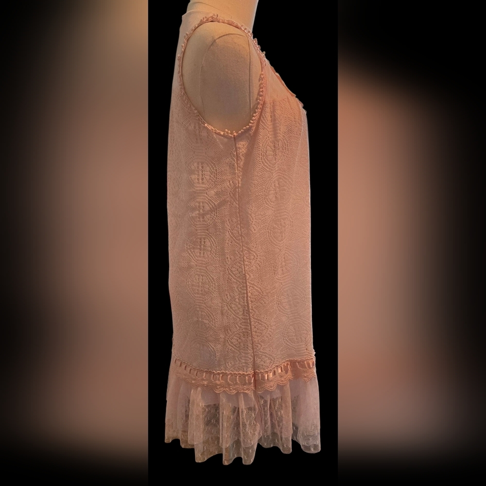 NWT RARE Risøe Be Beautiful Pink Crochet Shift Dress - Picture 3 of 16